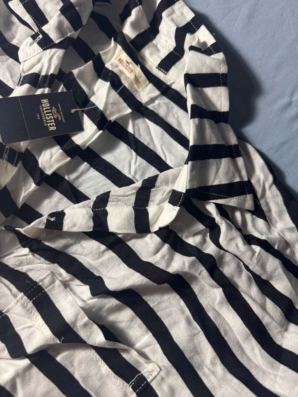 Hollister Striped Button Up Shirt Size Small